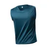 Custom Pattern Men's Ice Silk Tank Top Gym Running Sleeveless T Shirt