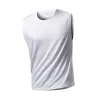 Custom Pattern Men's Ice Silk Tank Top Gym Running Sleeveless T Shirt