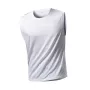 Custom Pattern Men's Ice Silk Tank Top Gym Running Sleeveless T Shirt