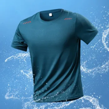 Custom Quick-Dry Ice Silk T-Shirt Summer Running