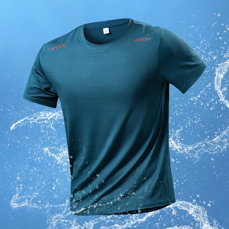 Custom Quick-Dry Ice Silk T-Shirt Summer Running