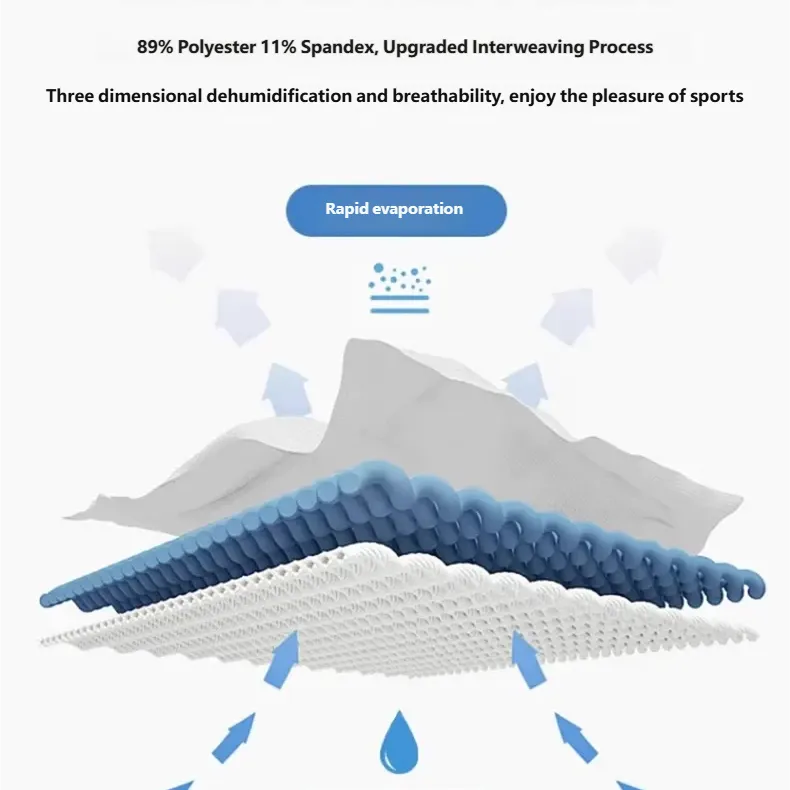 Custom Quick-Dry Ice Silk T-Shirt Summer Running