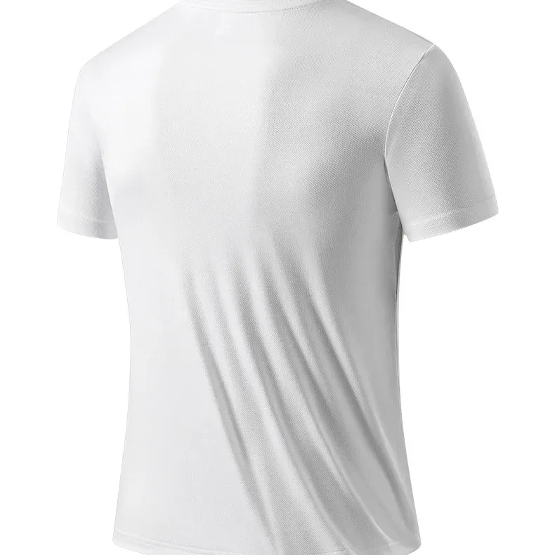 Custom Quick-Dry Ice Silk T-Shirt Men's Summer Running Sports Top