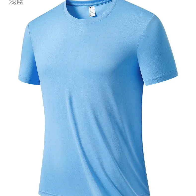 Custom Quick-Dry Ice Silk T-Shirt Men's Summer Running Sports Top