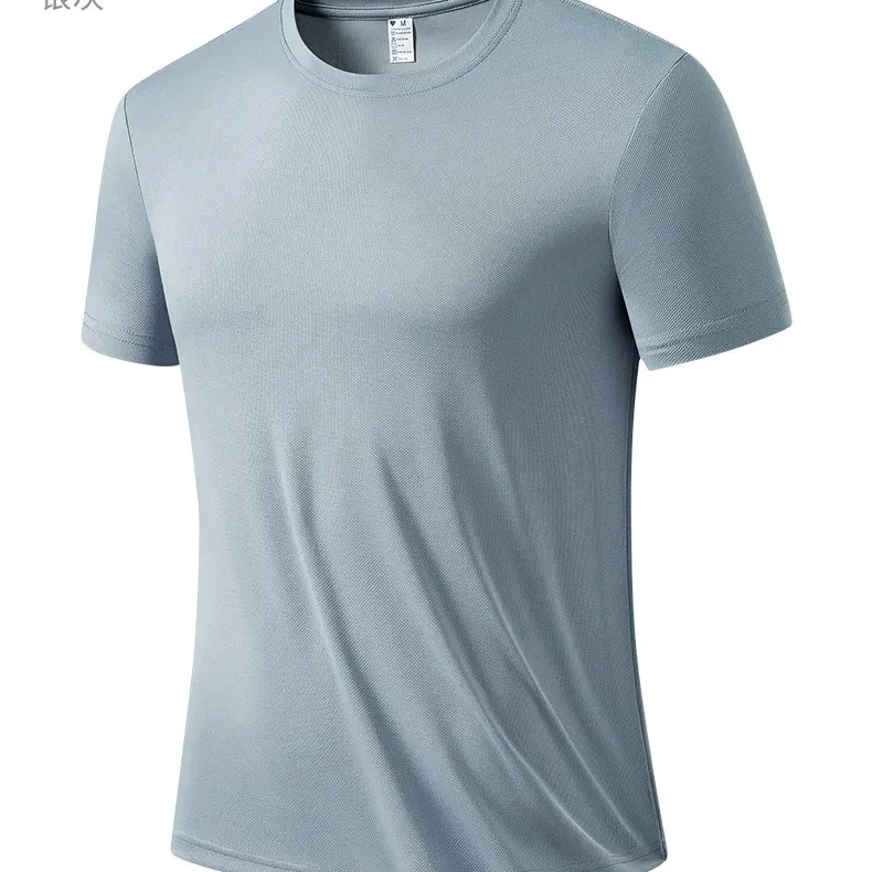 Custom Quick-Dry Ice Silk T-Shirt Men's Summer Running Sports Top