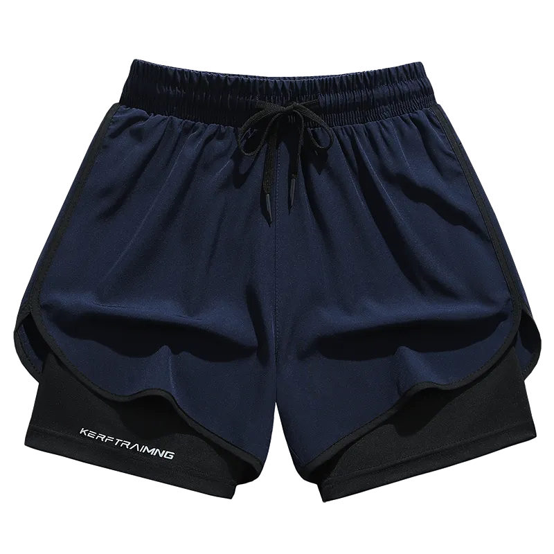 Unisex 2-in-1 Quick-Dry Shorts – Built-In Liner for Running · Basketball · Gym