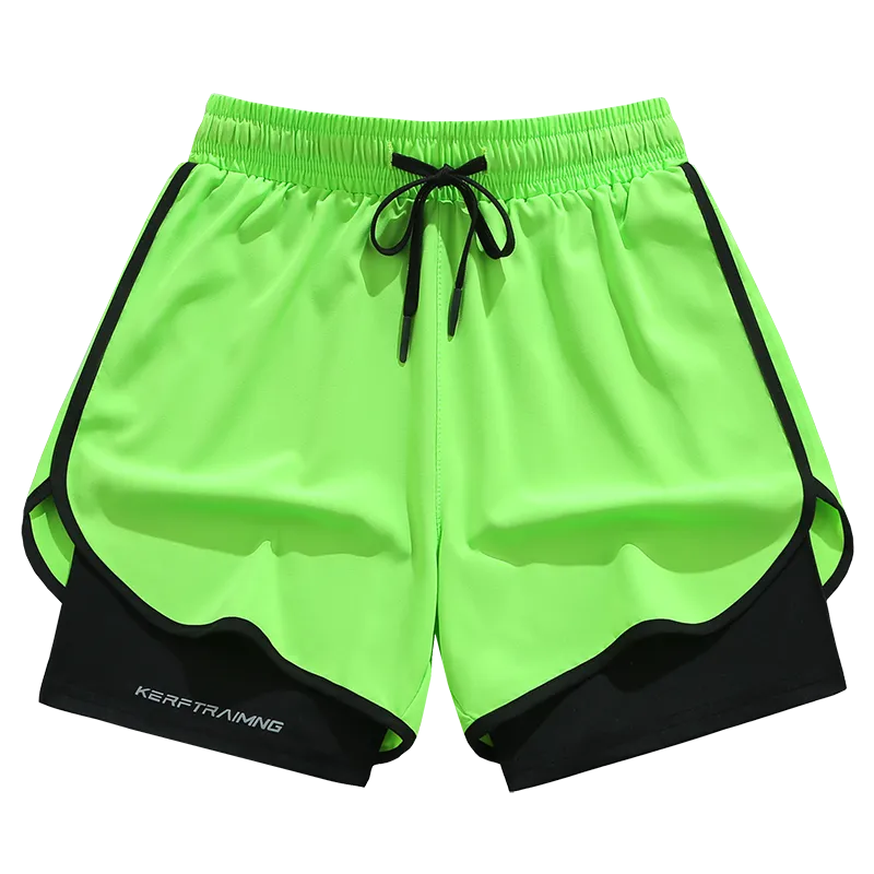 Unisex 2-in-1 Quick-Dry Shorts – Built-In Liner for Running · Basketball · Gym