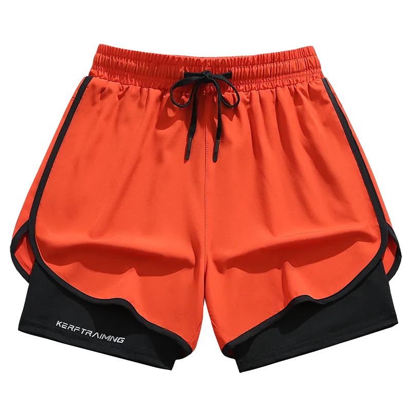 Unisex 2-in-1 Quick-Dry Shorts – Built-In Liner for Running · Basketball · Gym