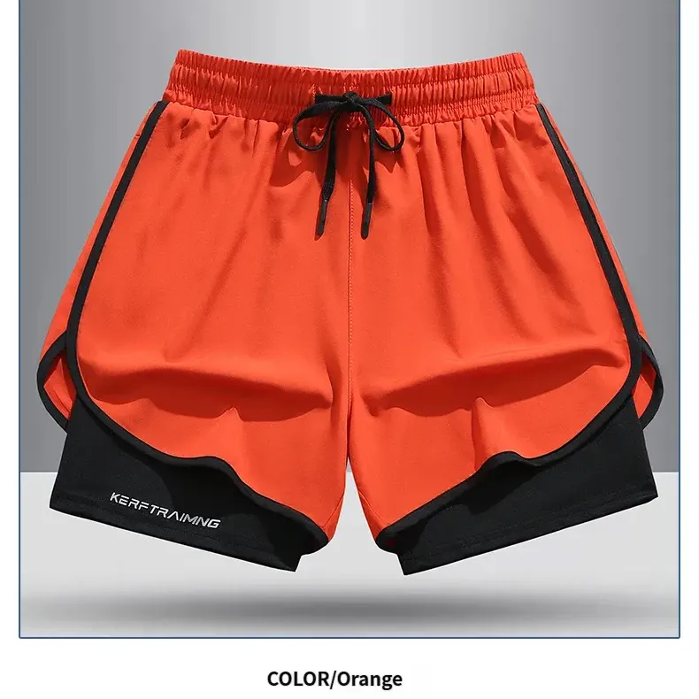 Unisex 2-in-1 Quick-Dry Shorts – Built-In Liner for Running · Basketball · Gym
