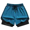 Unisex 2-in-1 Quick-Dry Shorts – Built-In Liner for Running · Basketball · Gym