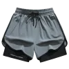 Unisex 2-in-1 Quick-Dry Shorts – Built-In Liner for Running · Basketball · Gym