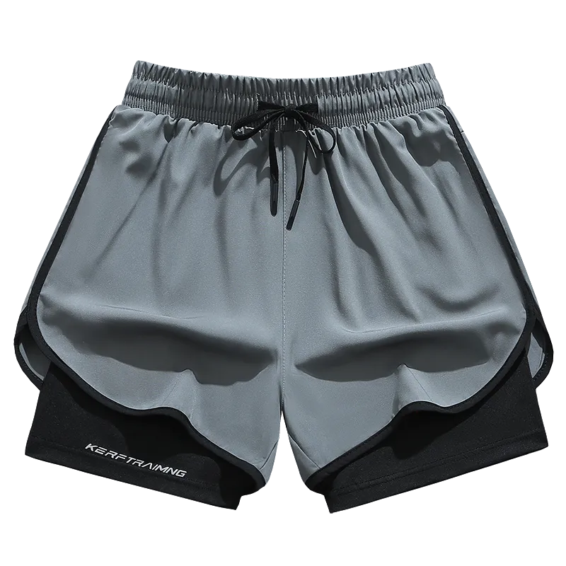 Unisex 2-in-1 Quick-Dry Shorts – Built-In Liner for Running · Basketball · Gym