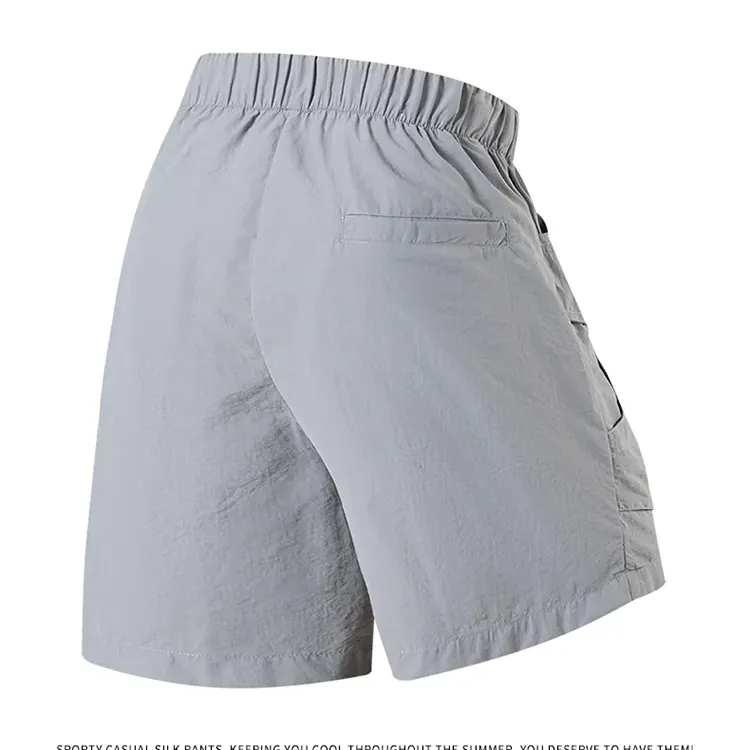 Men's Ice Silk Cargo Shorts – Cool-Touch Quick-Dry Summer Utility
