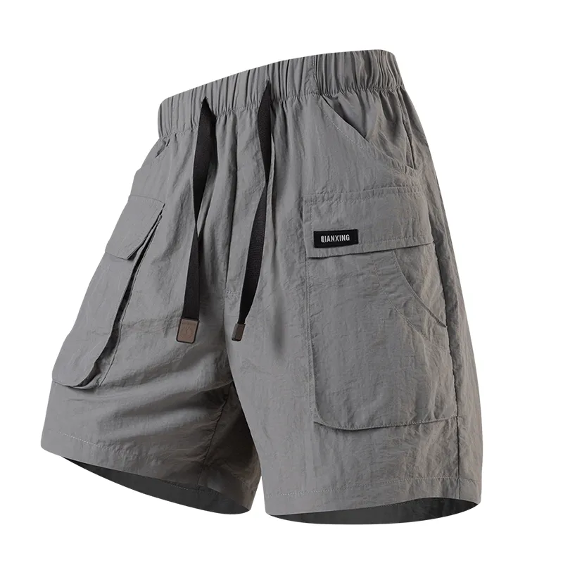 Men's Ice Silk Cargo Shorts – Cool-Touch Quick-Dry Summer Utility