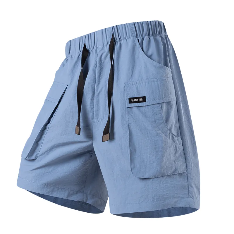 Men's Ice Silk Cargo Shorts – Cool-Touch Quick-Dry Summer Utility