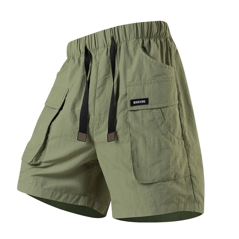 Men's Ice Silk Cargo Shorts – Cool-Touch Quick-Dry Summer Utility