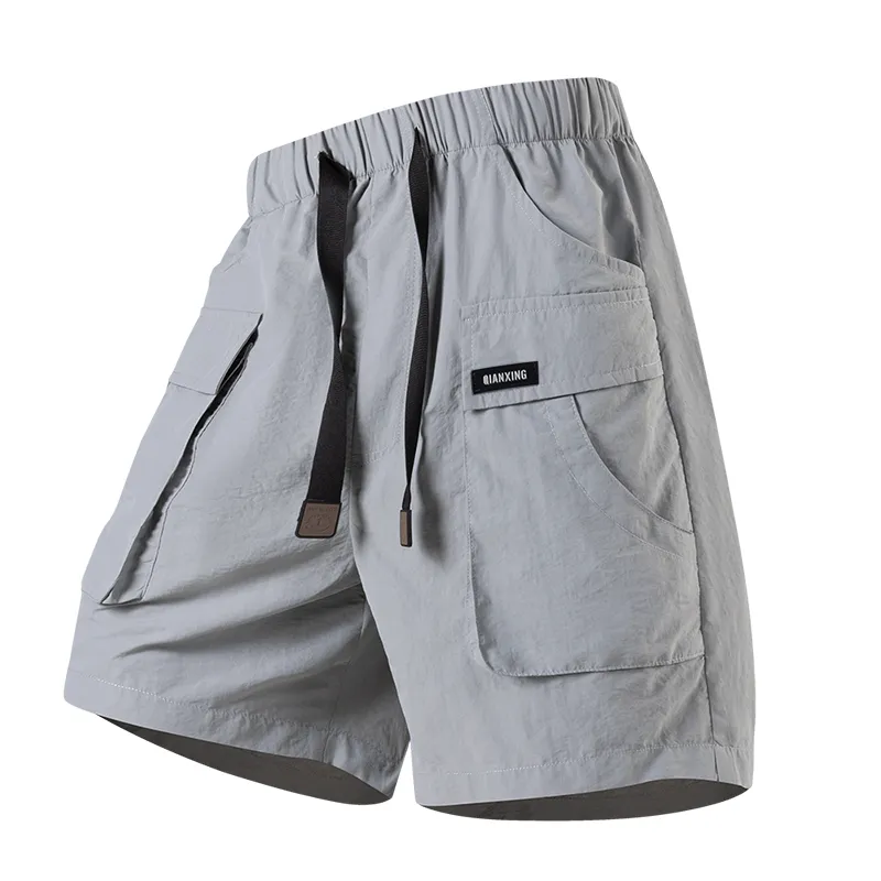 Men's Ice Silk Cargo Shorts – Cool-Touch Quick-Dry Summer Utility