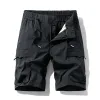 Men's Ice Silk Cargo Shorts – Multi-Pocket Trendy Utility for Street & Light Sport