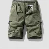 Men's Ice Silk Cargo Shorts – Multi-Pocket Trendy Utility for Street & Light Sport