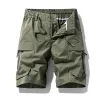 Men's Ice Silk Cargo Shorts Quick-Dry Multi-Pocket Trendy