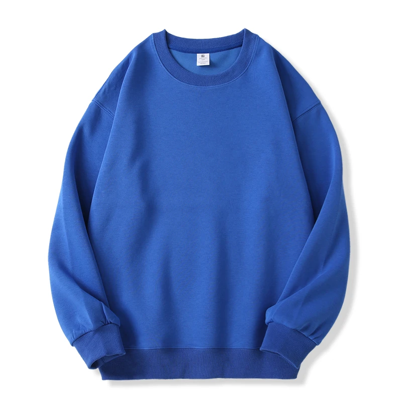 320g Heavyweight Drop Shoulder Crew Neck Sweatshirt – Unisex Blank Cotton