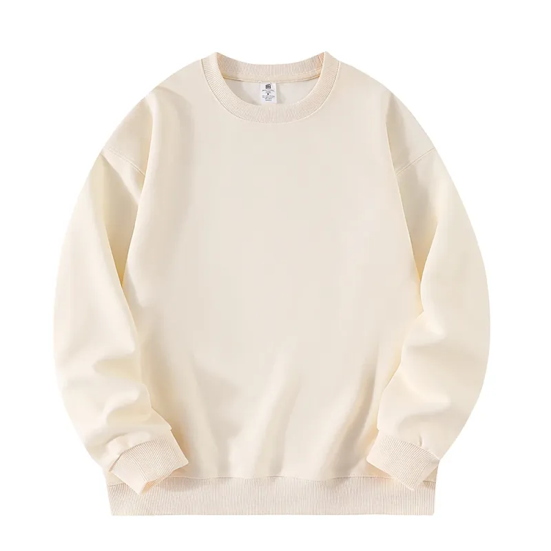 320g Heavyweight Drop Shoulder Crew Neck Sweatshirt – Unisex Blank Cotton