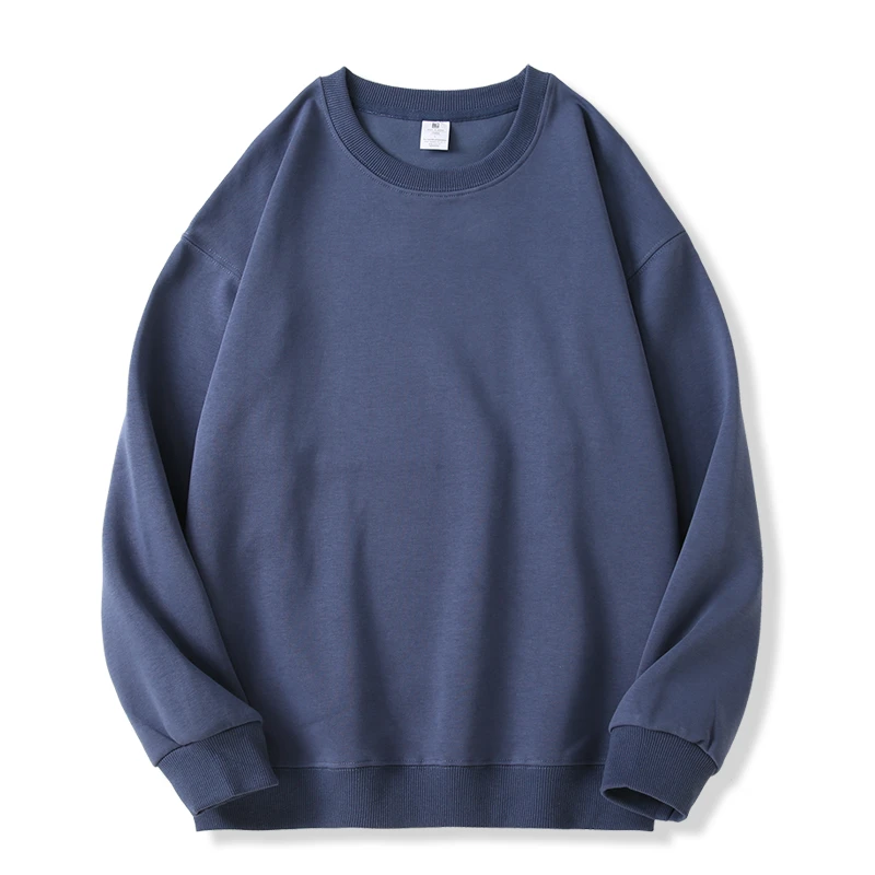 320g Heavyweight Drop Shoulder Crew Neck Sweatshirt – Unisex Blank Cotton