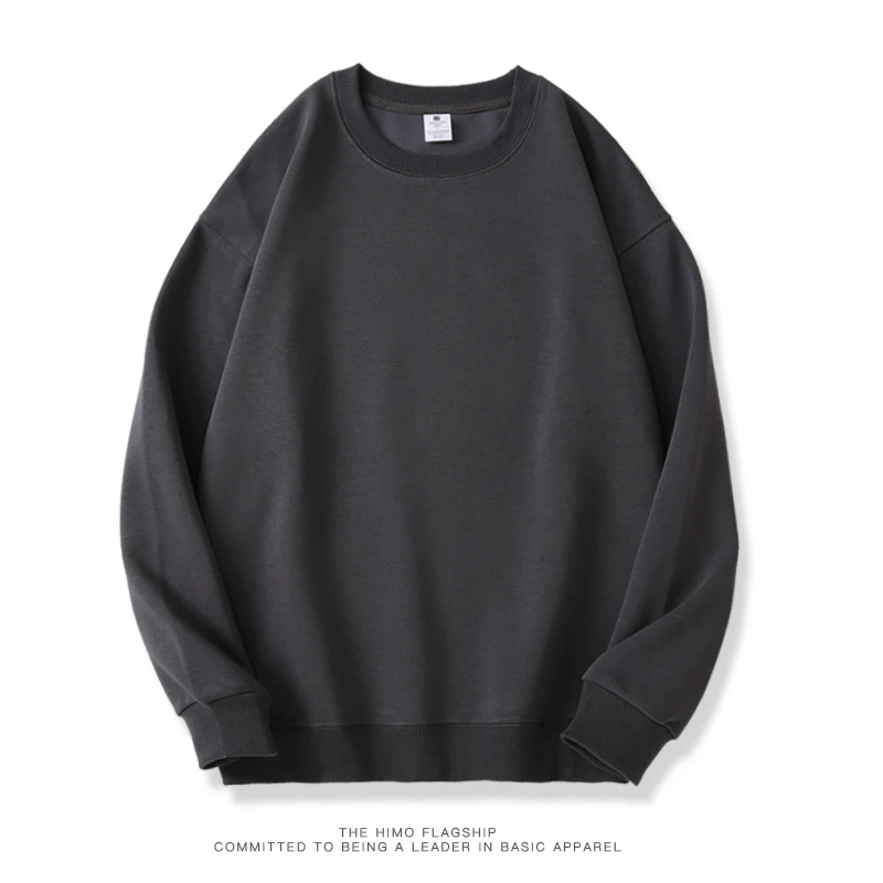 320g Heavyweight Drop Shoulder Crew Neck Sweatshirt – Unisex Blank Cotton
