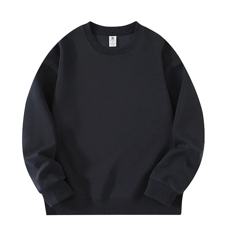 320g Heavyweight Drop Shoulder Crew Neck Sweatshirt – Unisex Blank Cotton