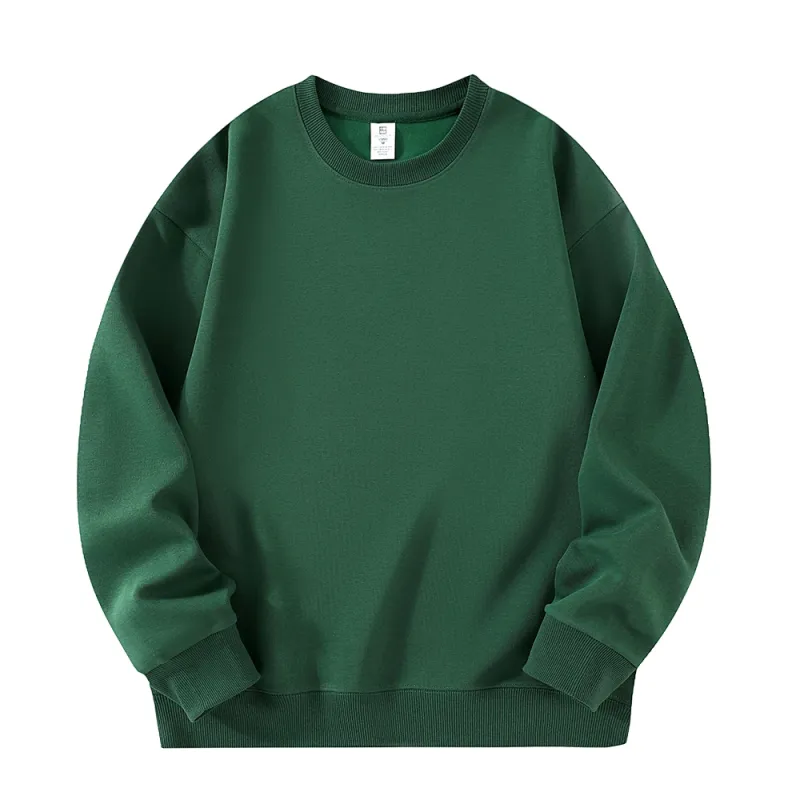 320g Heavyweight Drop Shoulder Crew Neck Sweatshirt – Unisex Blank Cotton