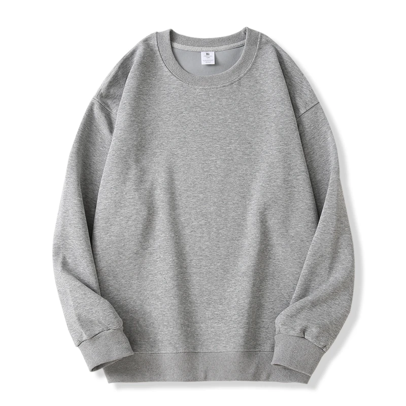 320g Heavyweight Drop Shoulder Crew Neck Sweatshirt – Unisex Blank Cotton