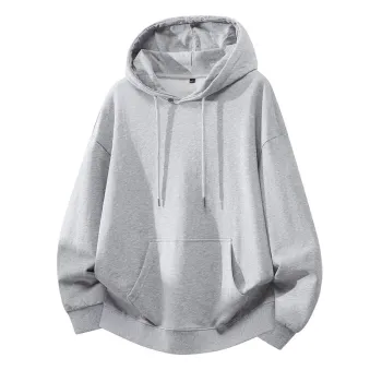 Plus Size Cotton Hoodie Unisex Loose Fit Heavyweight