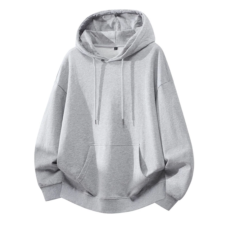 Plus Size Cotton Hoodie – Unisex Loose Fit Heavyweight Pullover