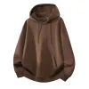 Plus Size Cotton Hoodie – Unisex Loose Fit Heavyweight Pullover