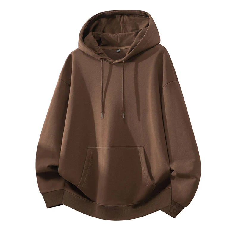Plus Size Cotton Hoodie – Unisex Loose Fit Heavyweight Pullover