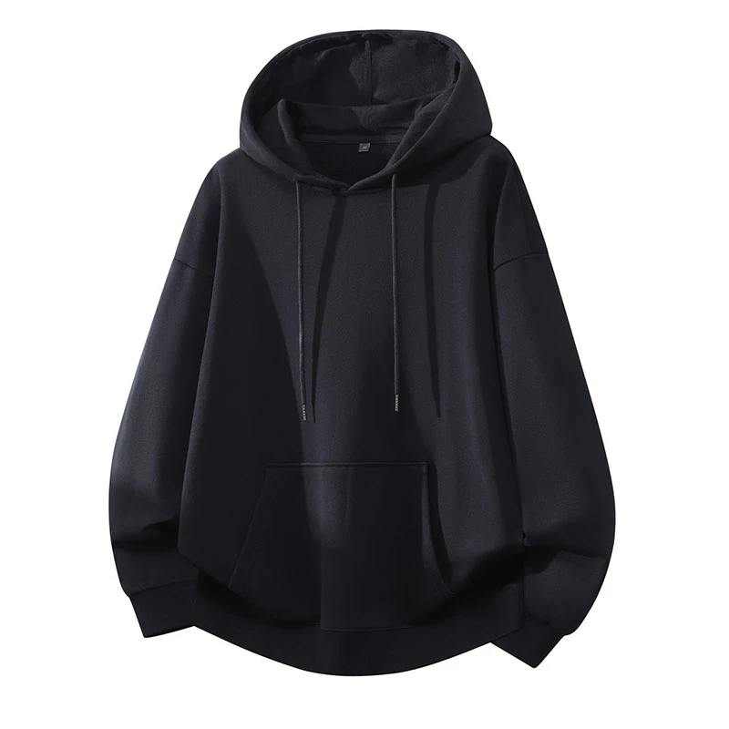 Plus Size Cotton Hoodie – Unisex Loose Fit Heavyweight Pullover