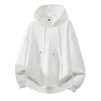 Plus Size Cotton Hoodie Unisex Loose Fit Heavyweight