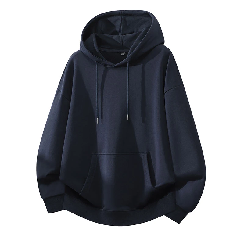 Plus Size Cotton Hoodie – Unisex Loose Fit Heavyweight Pullover