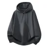 Plus Size Cotton Hoodie – Unisex Loose Fit Heavyweight Pullover