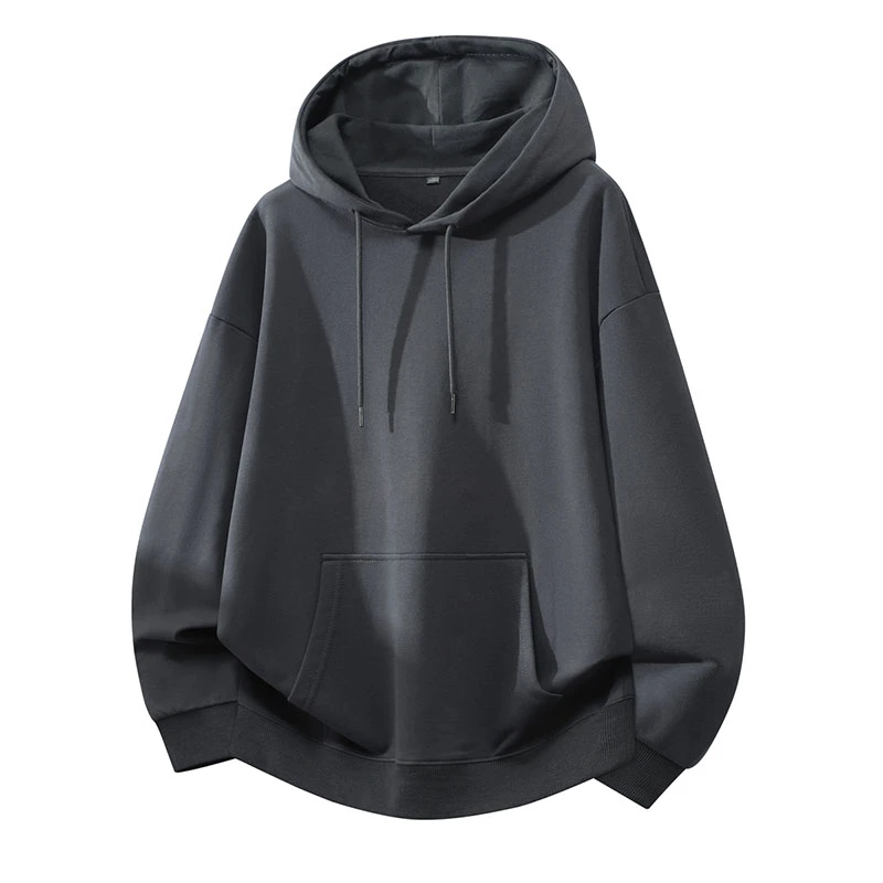 Plus Size Cotton Hoodie – Unisex Loose Fit Heavyweight Pullover