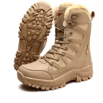 حذاء رجالي جديد برباط من الصوف عالي الكاحل للبيع الساخن للاستخدام الداخلي والخارجي الدافئ المقاوم للماء حذاء ثلج شتوي للزوجين