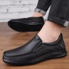 Men's Outdoor Casual Leather Shoes Walking Loafers Convenient Men's Sports Casual Shoes