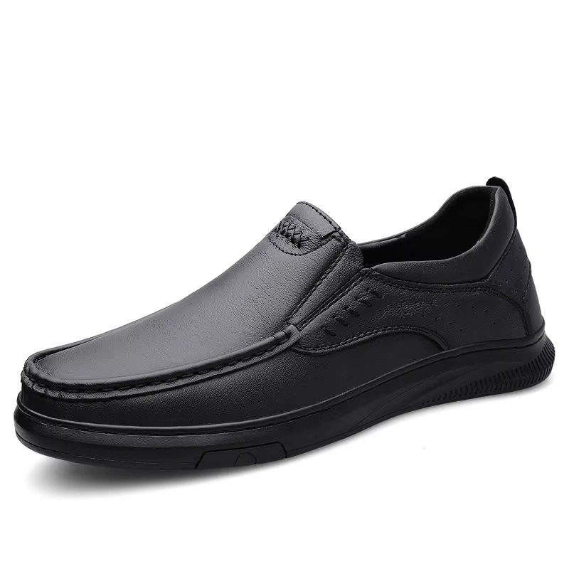 Men's Outdoor Casual Leather Shoes Walking Loafers Convenient Men's Sports Casual Shoes