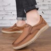 Men's Outdoor Casual Leather Shoes Walking Loafers Convenient Men's Sports Casual Shoes