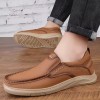 Men's Outdoor Casual Leather Shoes Walking Loafers Convenient Men's Sports Casual Shoes