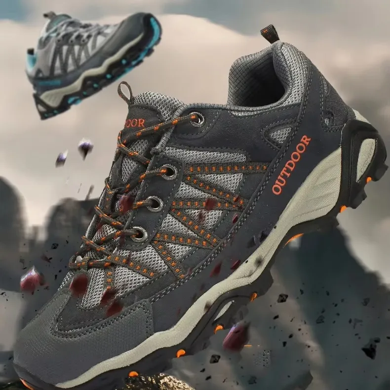 Sport Shoes Manufacture Mesh Breathable Wear-resistant Non-slip Casual Sports Shoes Men Women Hiking Shoes