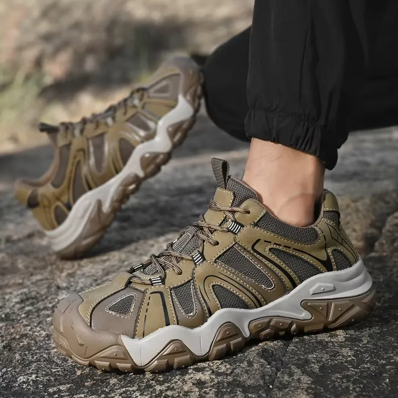 High-End Professional Men's Toe Hiking Shoes Outdoor Waterproof Slip Resistant Cross-Country