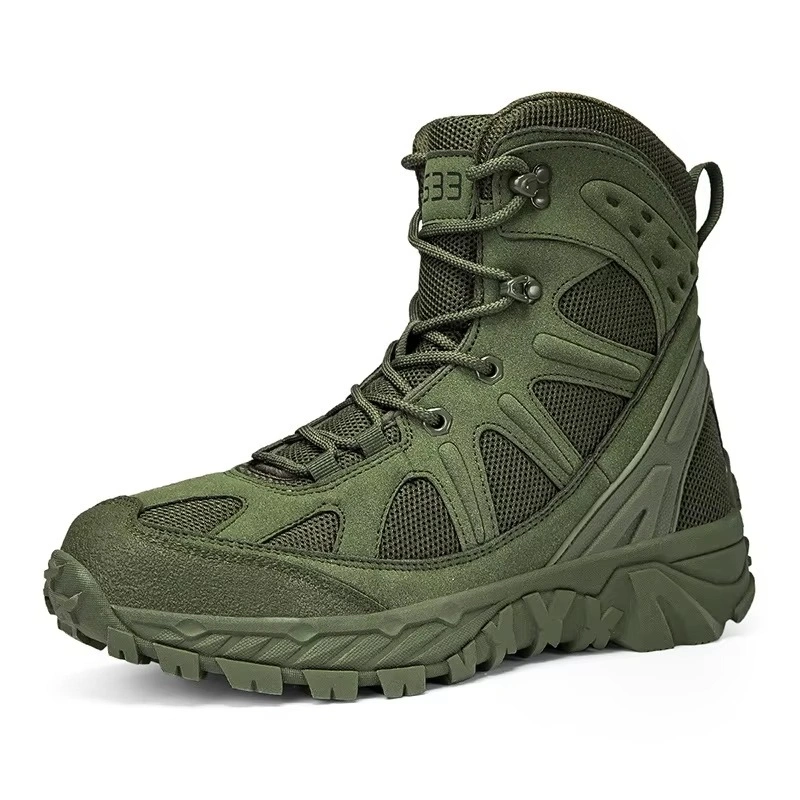 Wholesale New Wave Breathable Waterproof Hiking Shoes Camping Tactical Boots Mens