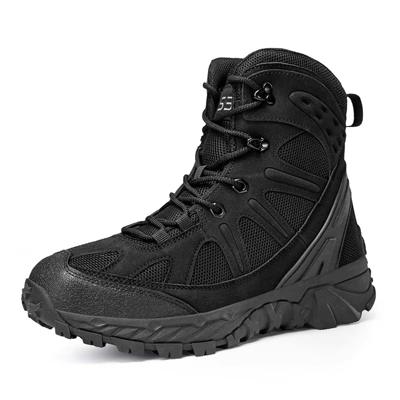 Wholesale New Wave Breathable Waterproof Hiking Shoes Camping Tactical Boots Mens