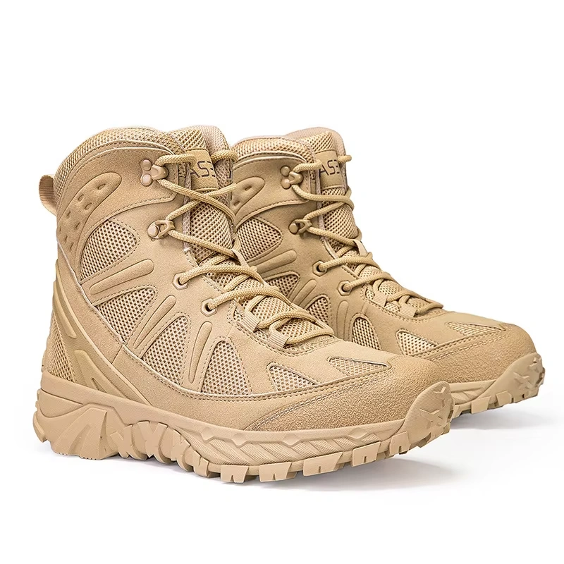 Wholesale New Wave Breathable Waterproof Hiking Shoes Camping Tactical Boots Mens